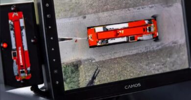 Un système de sécurité innovant à 360 degrés alerte les conducteurs sur les dangers du site. Un système de Mammoet et Rietveld.